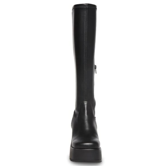 STEVE MADDEN DUKE30 BLACK KNEE-HIGH BOOTS - Picture 4 of 5